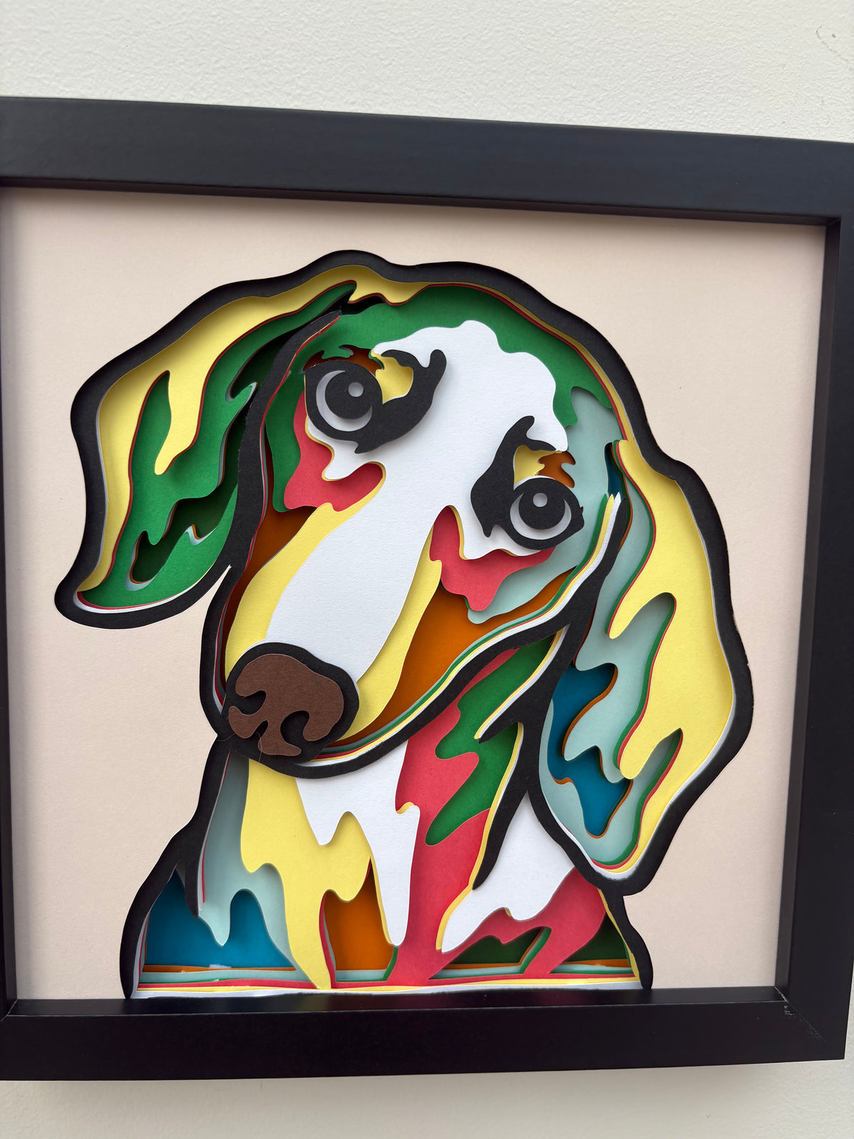 3D Dachshund Dog Artwork