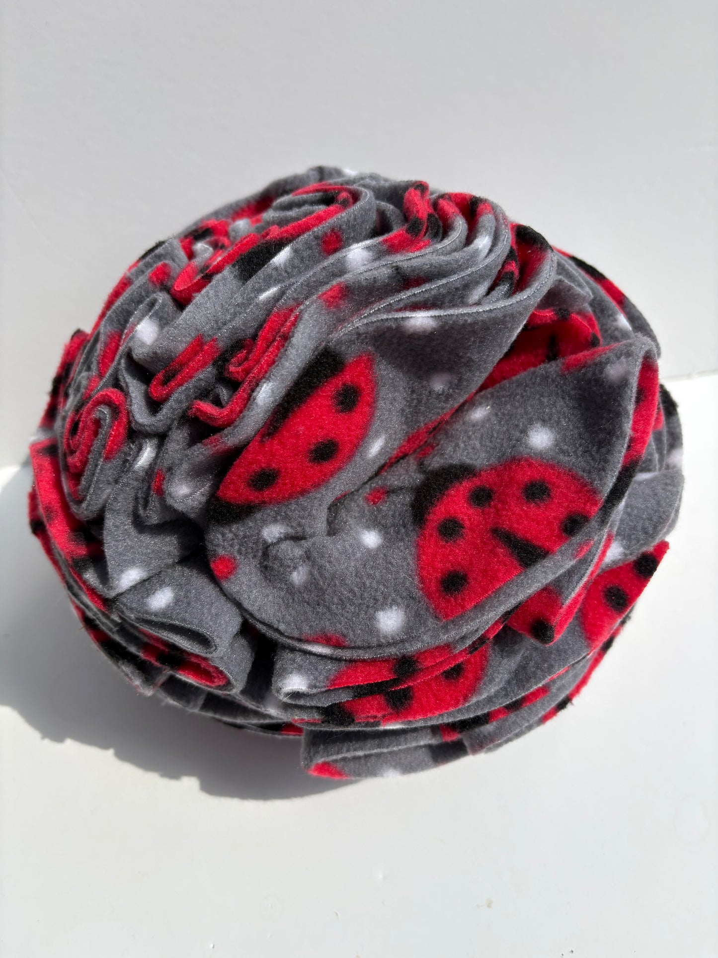 Dog Snuffle Ball 8” Ladybird print
