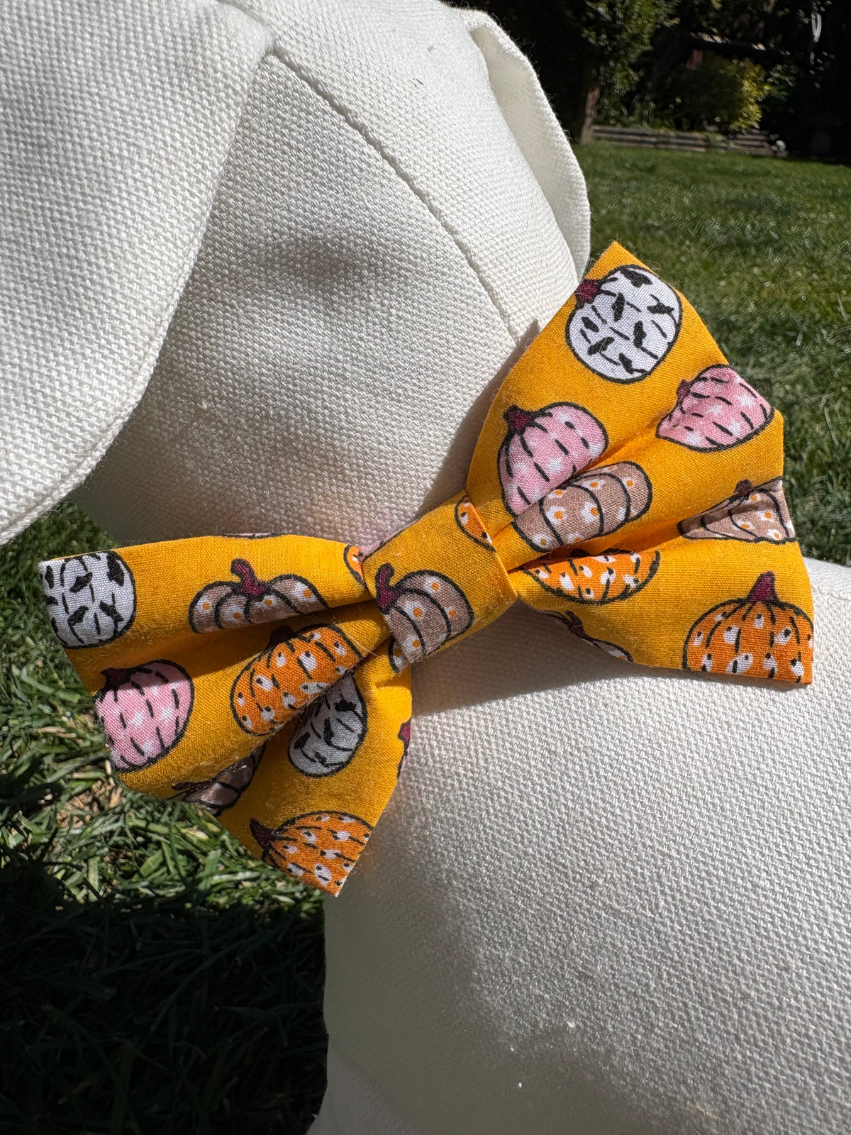 Orange Pumpkin Bow