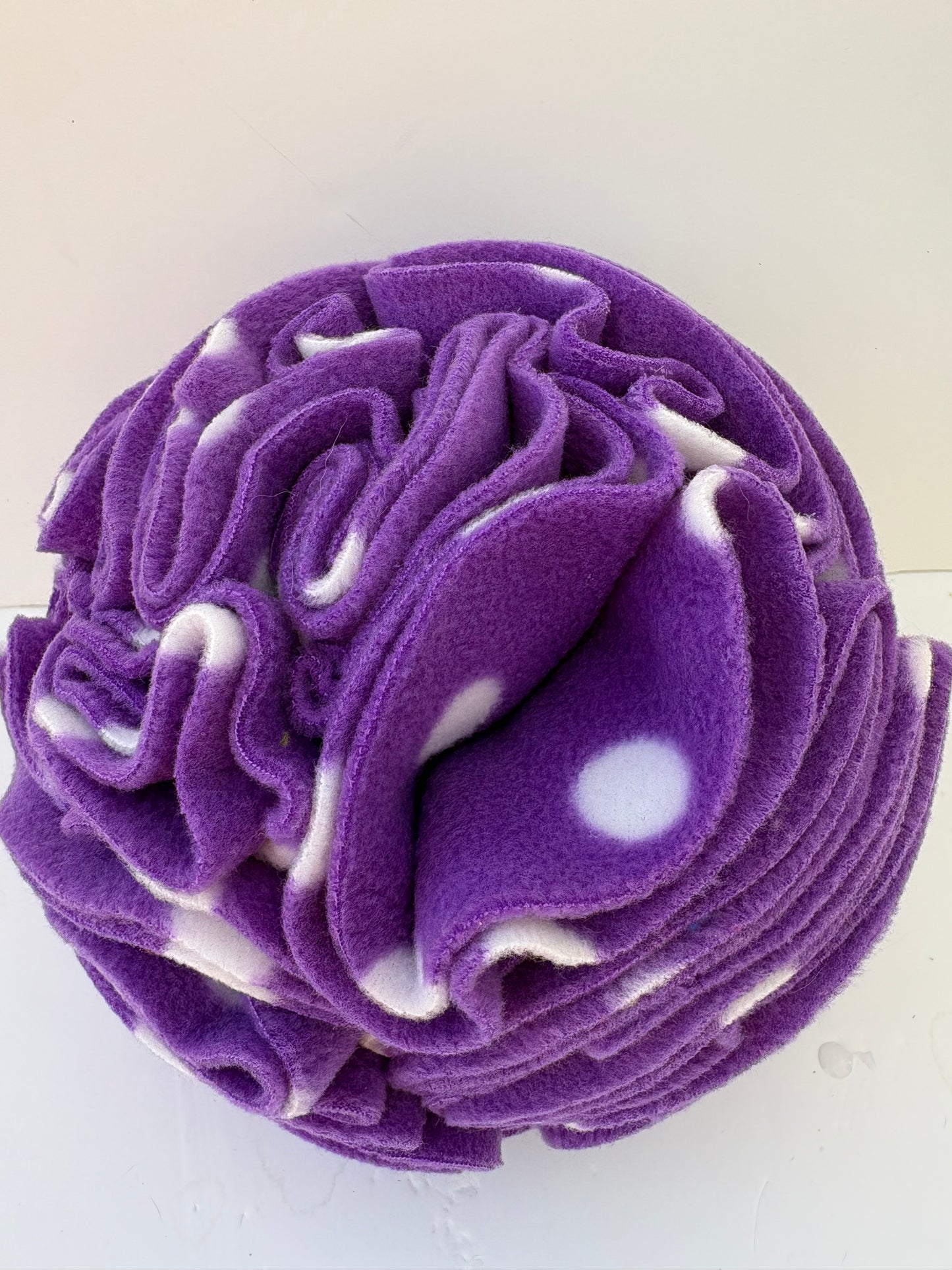 Dog Snuffle Ball 6” Purple spots