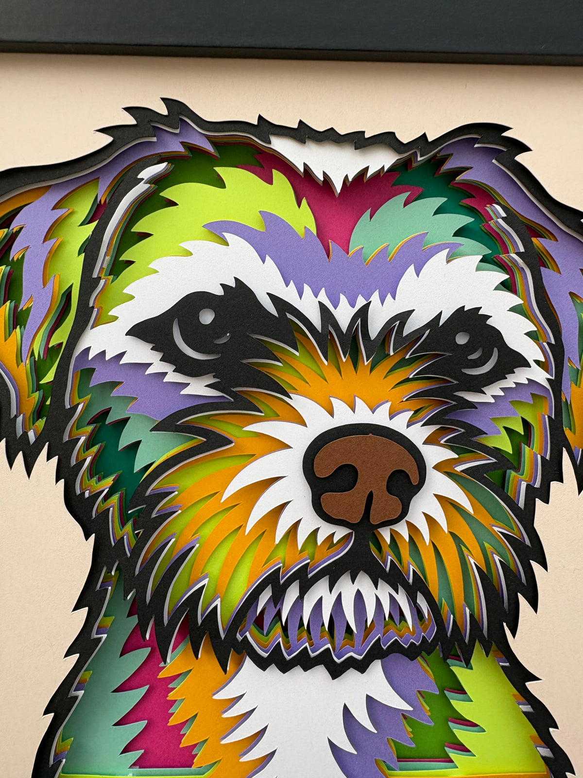 3D Border Terrier Dog Artwork