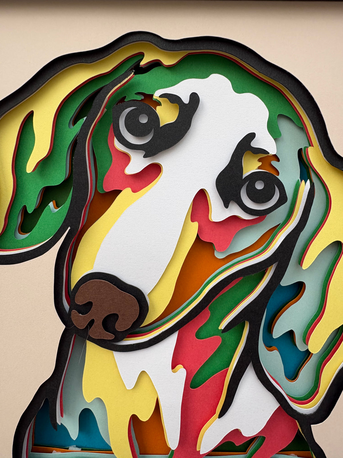 3D Dachshund Dog Artwork