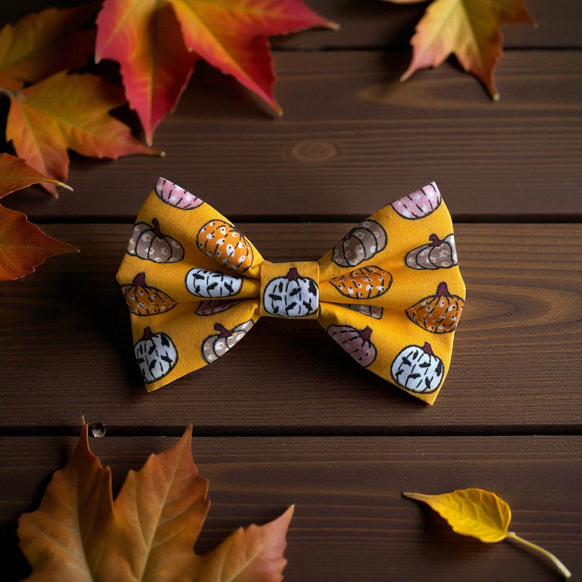 Orange Pumpkin Bow