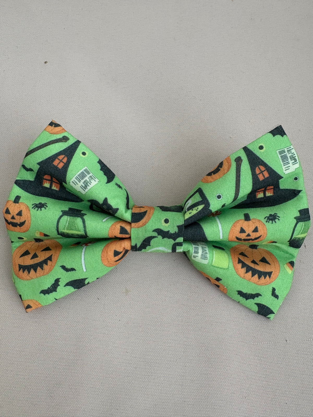 Green & Orange Halloween Bow