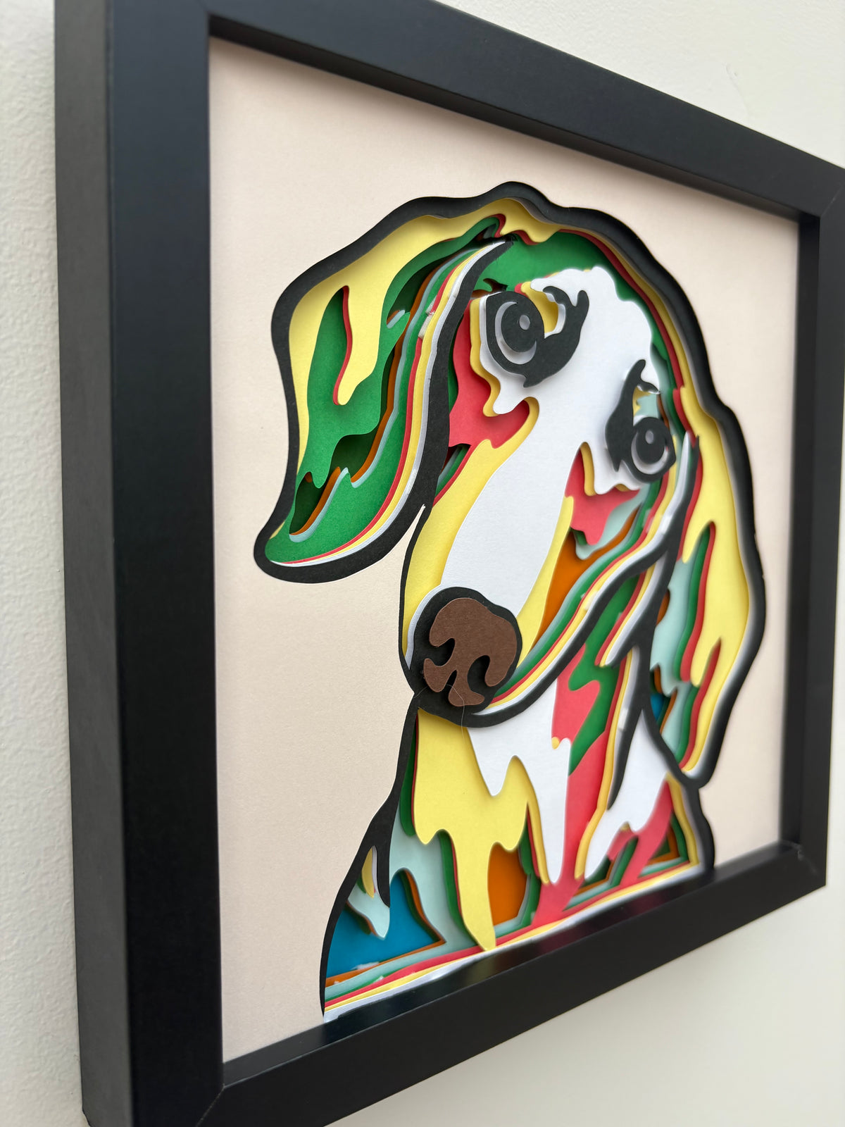 3D Dachshund Dog Artwork