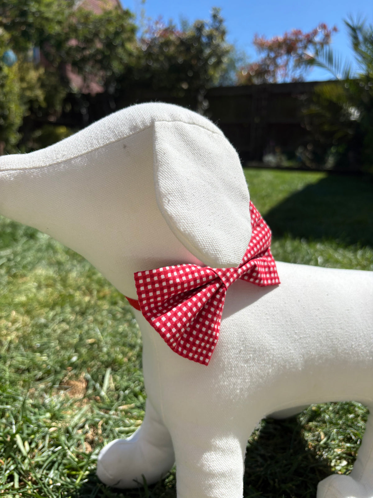 Red Gingham Bow