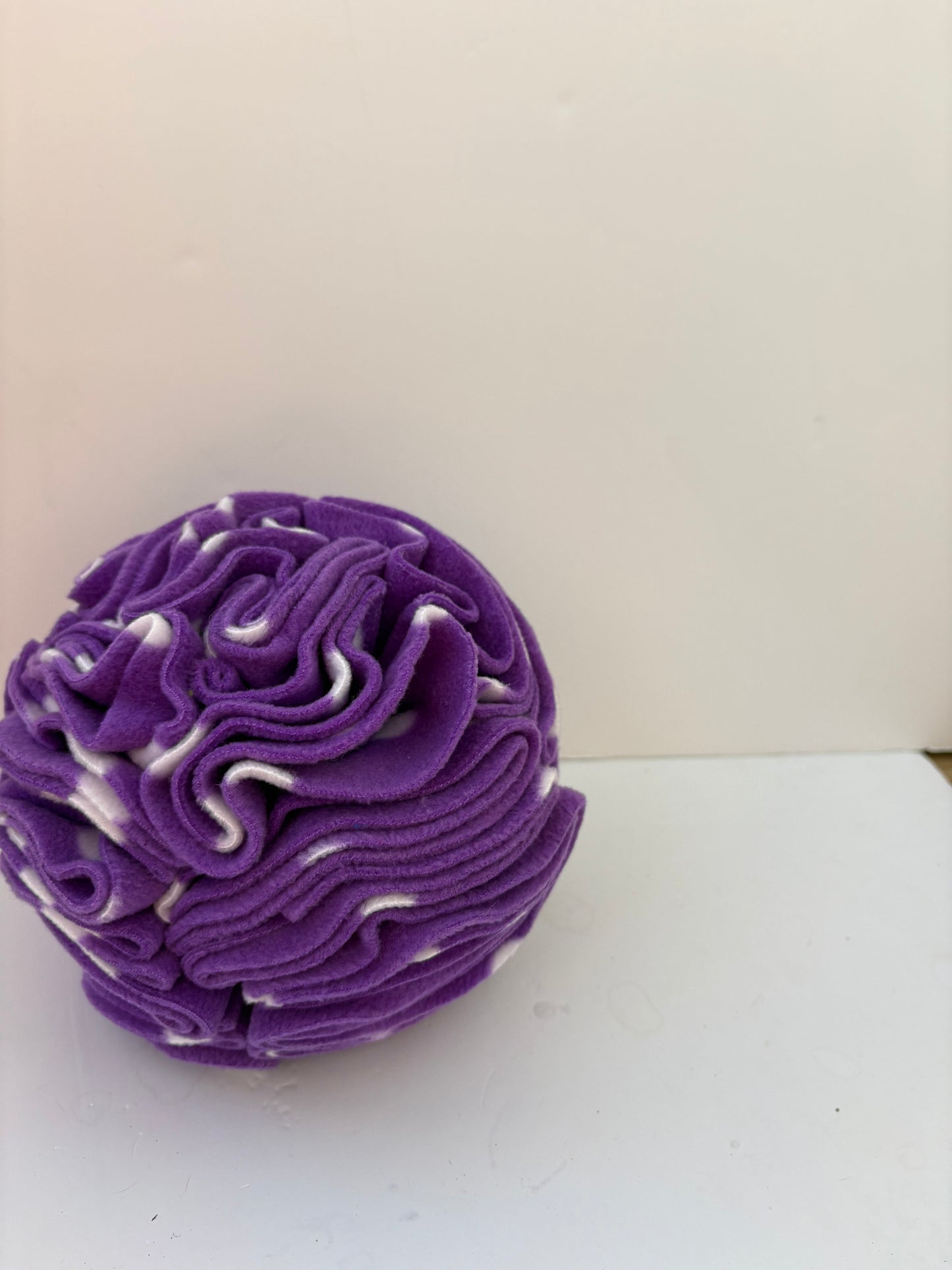 Dog Snuffle Ball 6” Purple spots