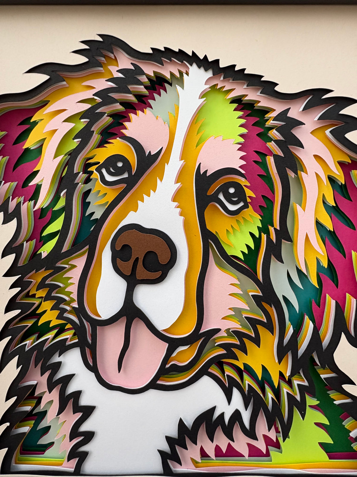 3D Bernese Mountain Dog Artwork
