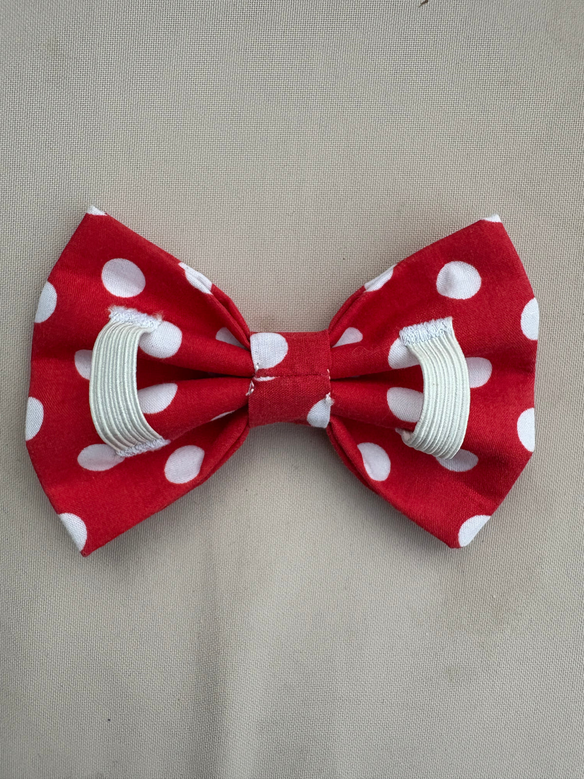 Red Large Spot Bow