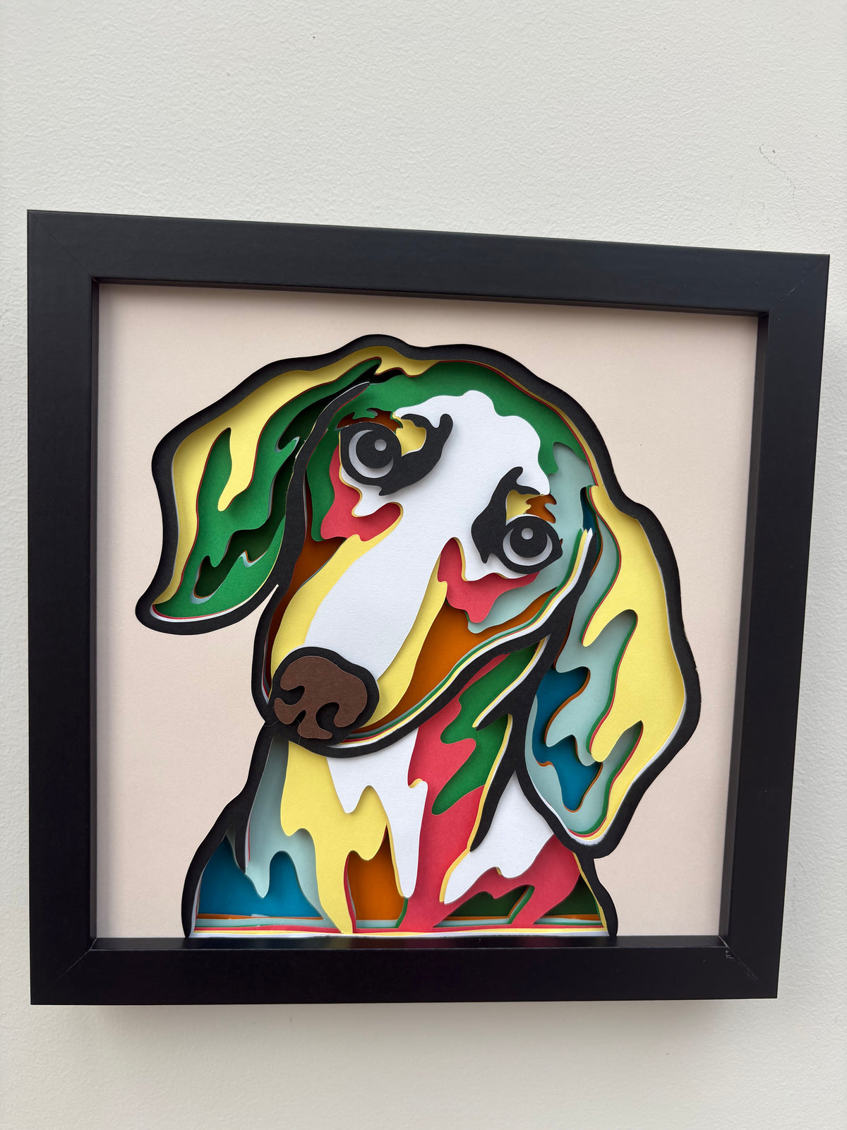 3D Dachshund Dog Artwork