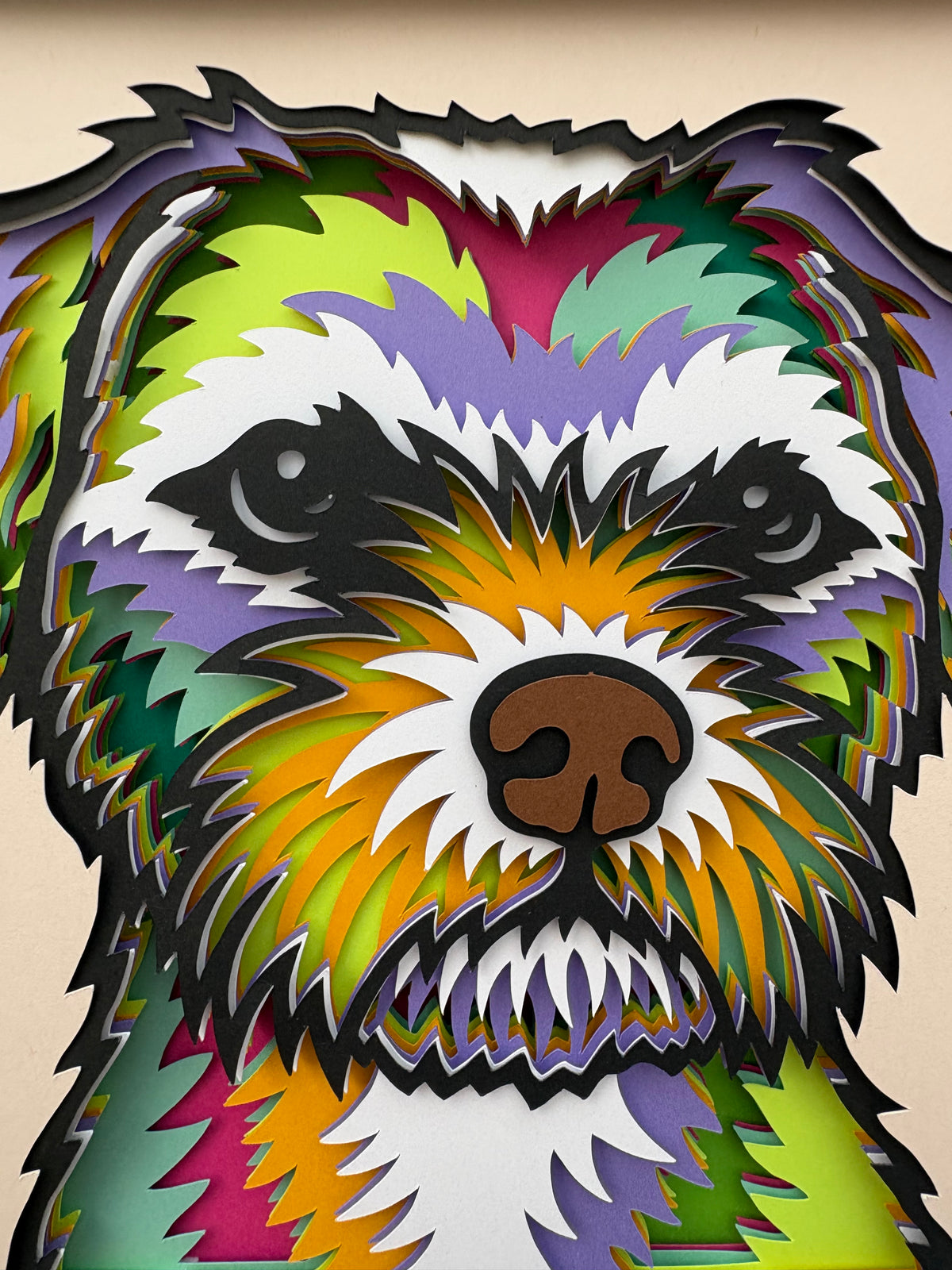3D Border Terrier Dog Artwork