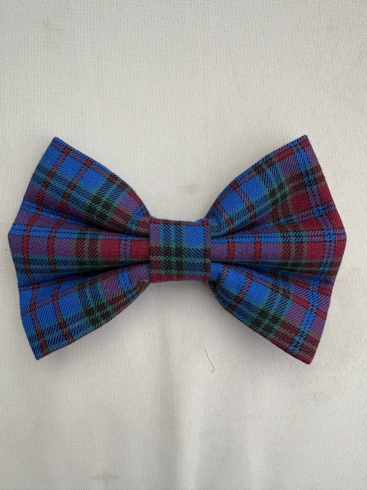 Royal Blue Tartan Bow