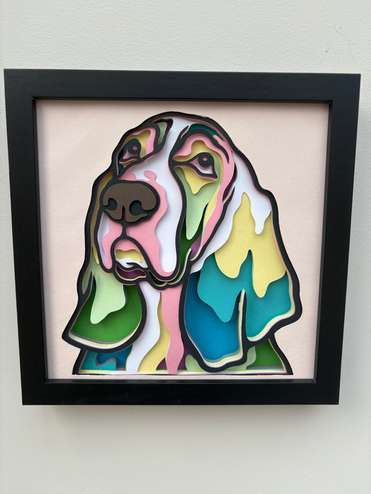 3D Basset Hound Dog Artwork