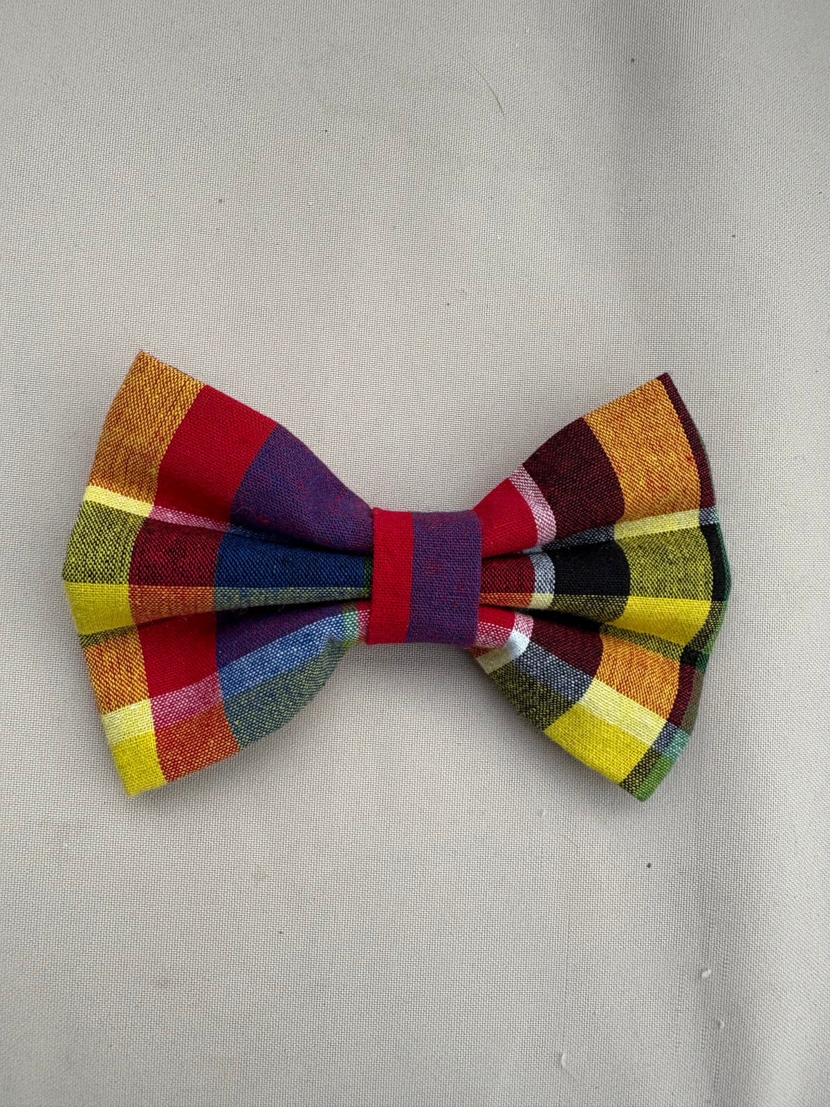 Multi Colour Tartan Bow