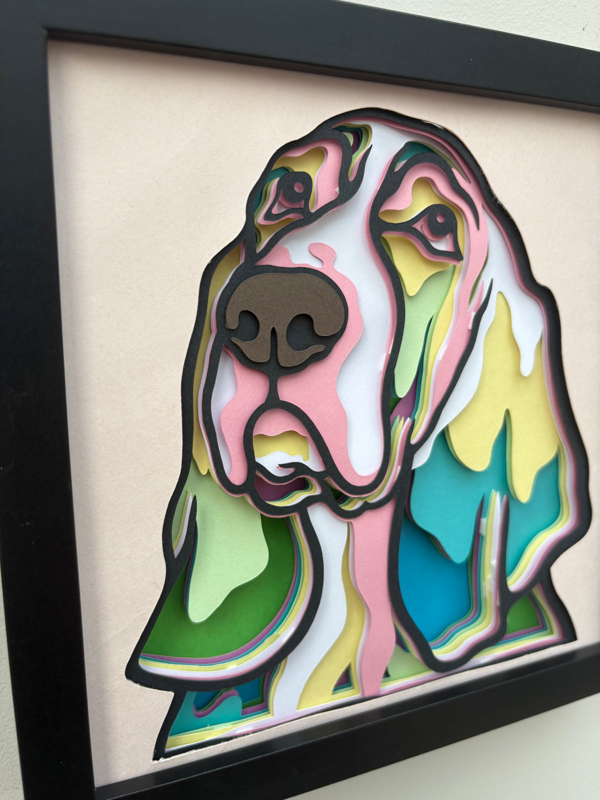 3D Basset Hound Dog Artwork