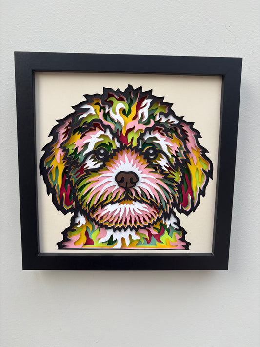 3D Cavapoo Dog Artwork