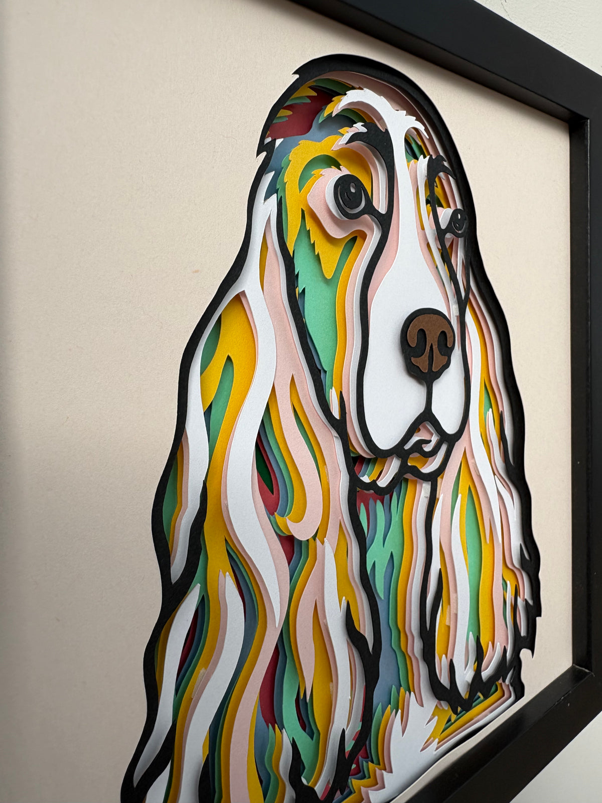 3D Cocker Spaniel Dog Artwork