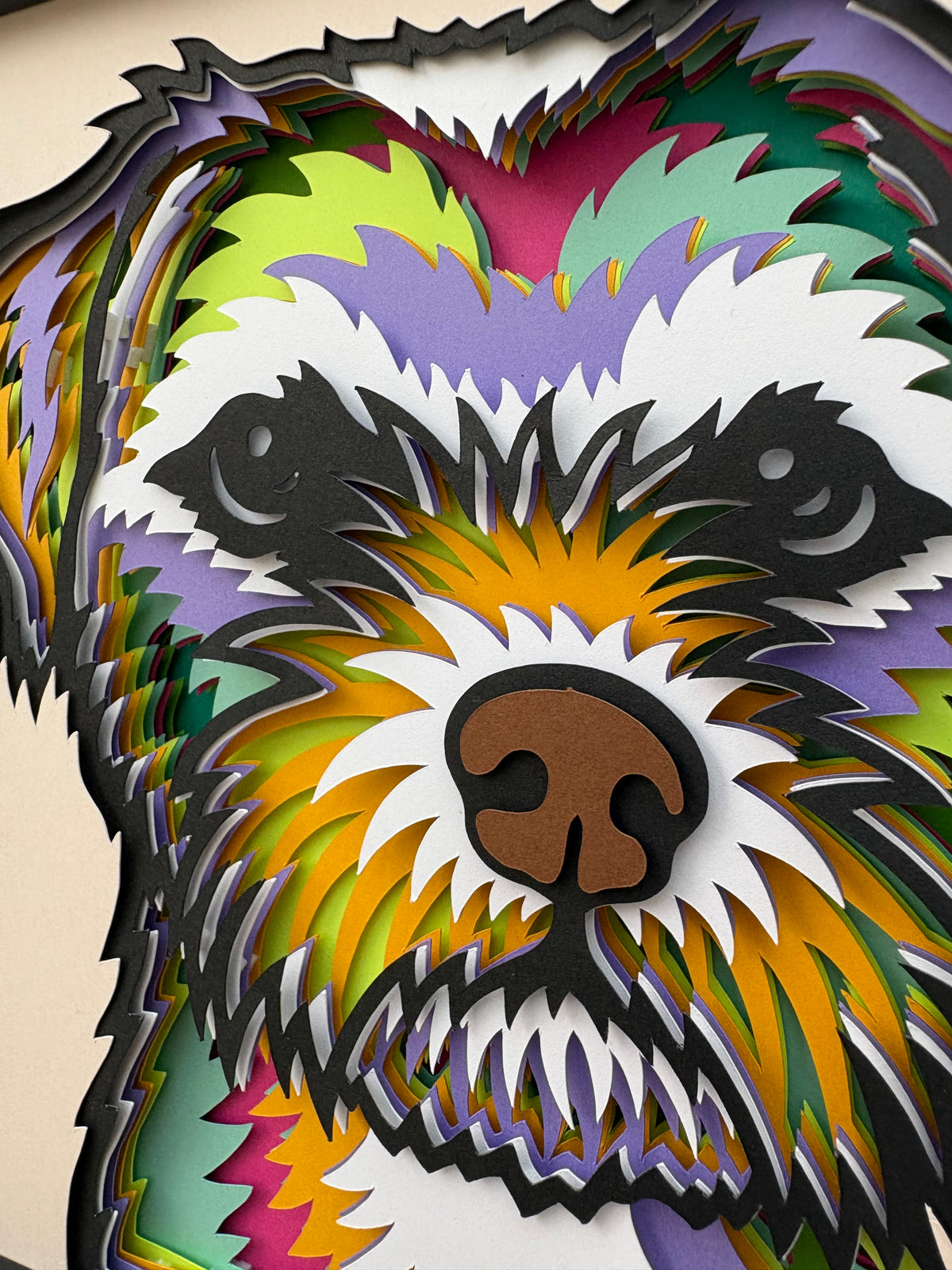 3D Border Terrier Dog Artwork