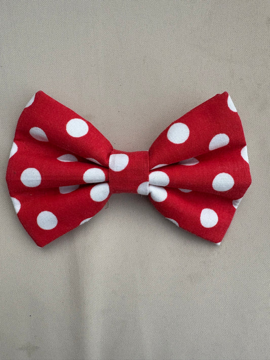 Red Large Spot Bow