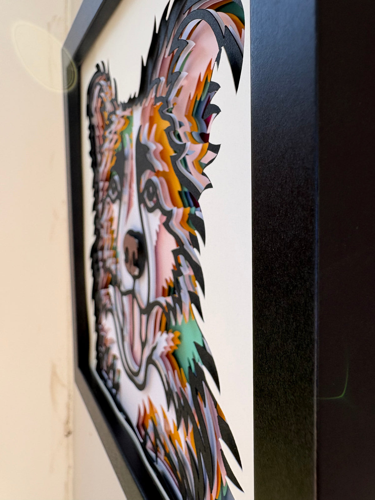 3D Border Collie Dog Artwork