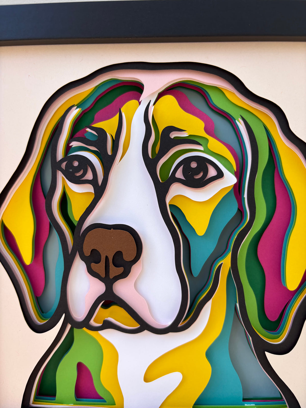 3D Beagle Dog Artwork