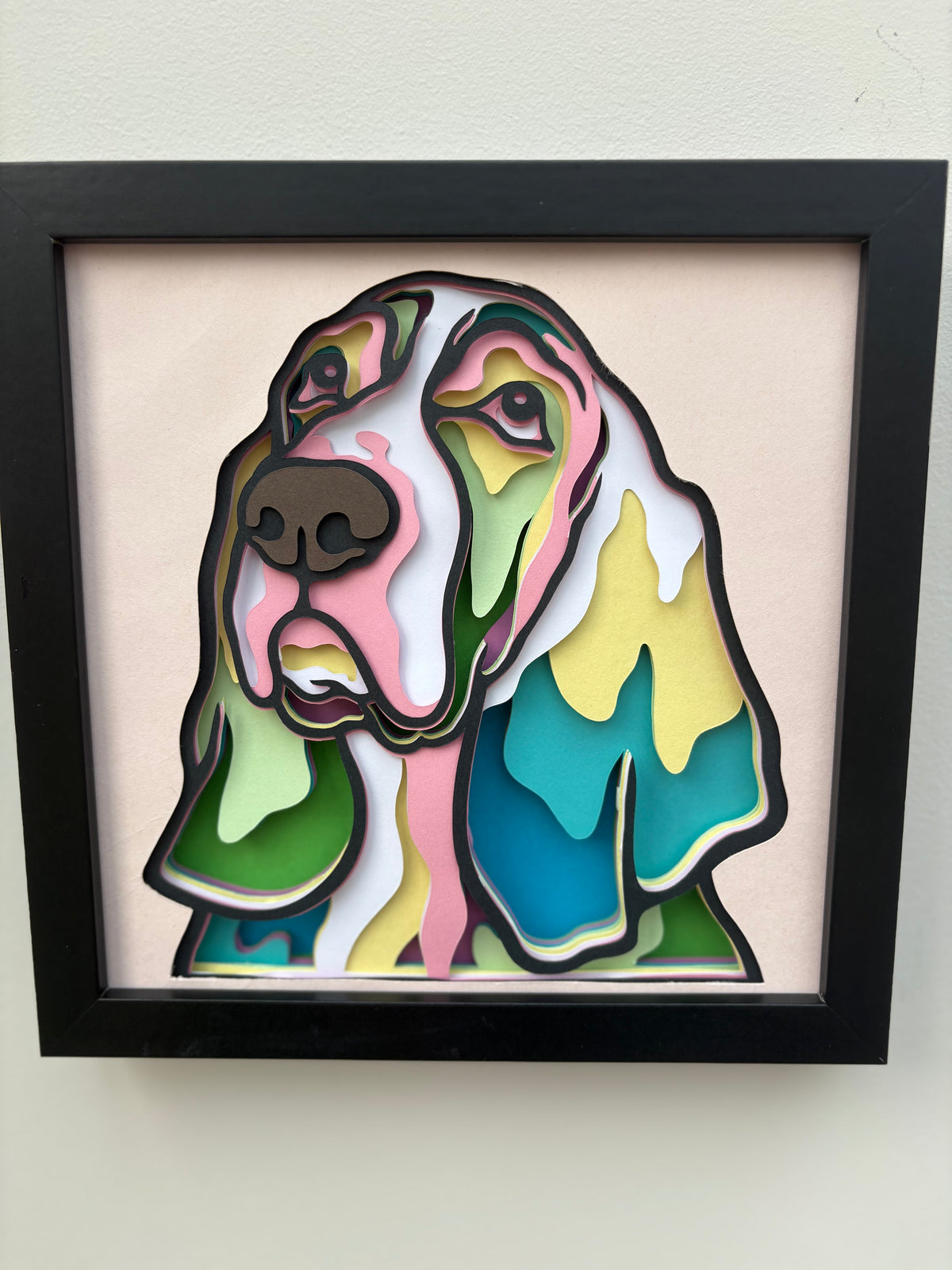 3D Basset Hound Dog Artwork