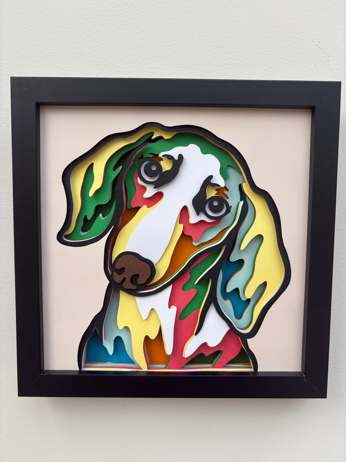 3D Dachshund Dog Artwork
