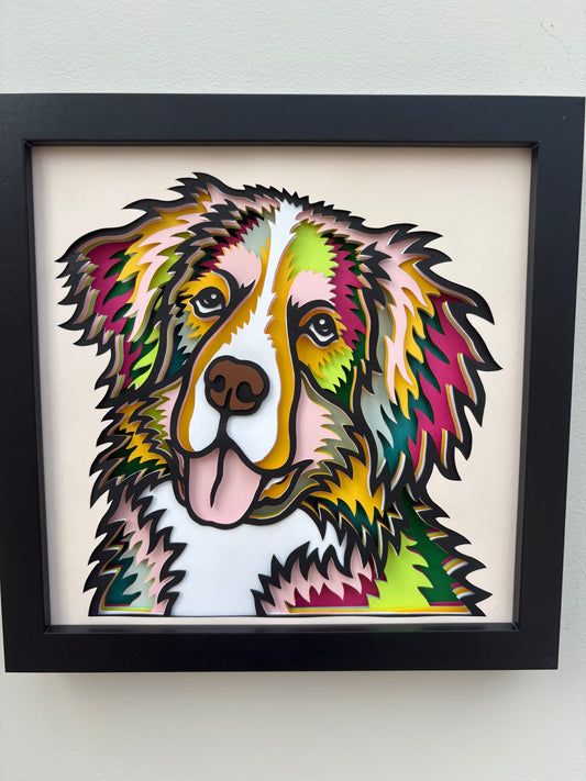 3D Bernese Mountain Dog Artwork