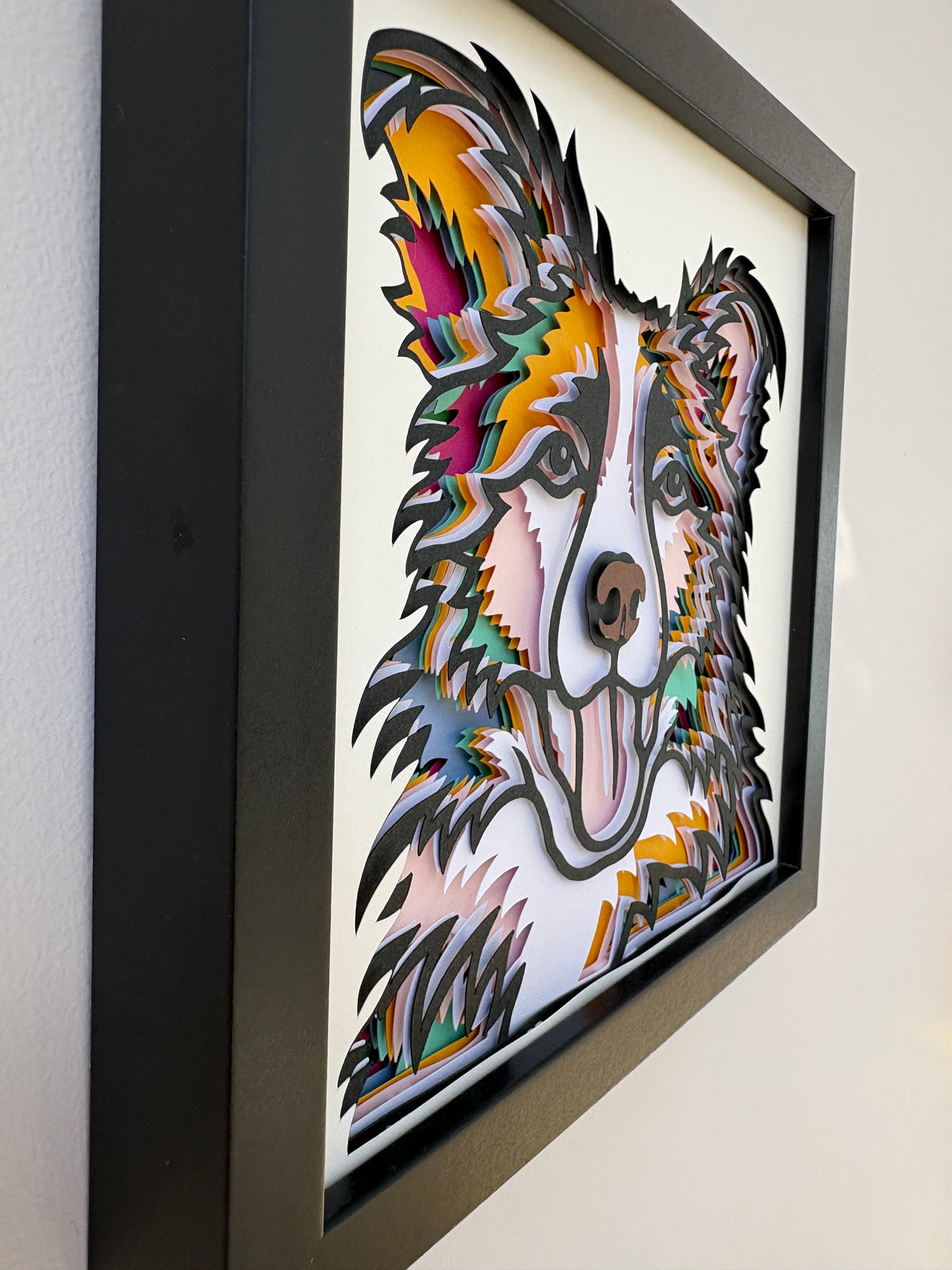 3D Border Collie Dog Artwork