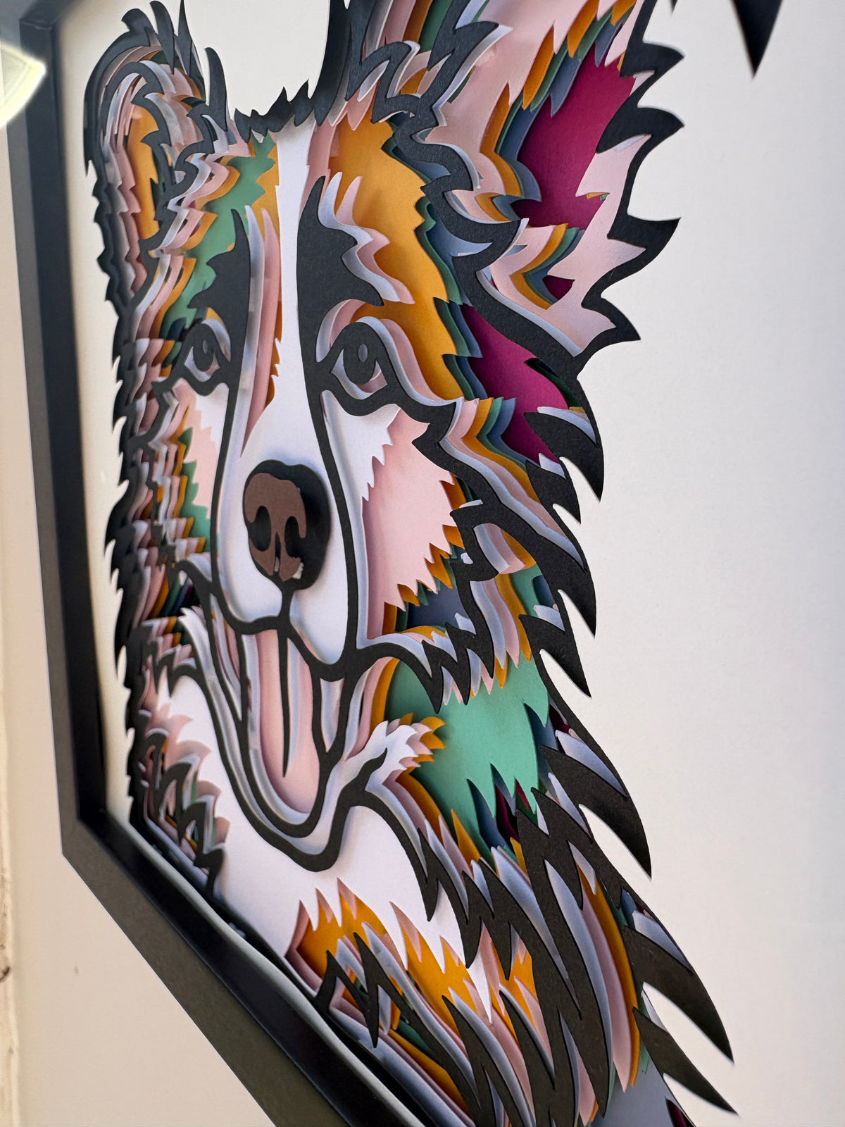 3D Border Collie Dog Artwork