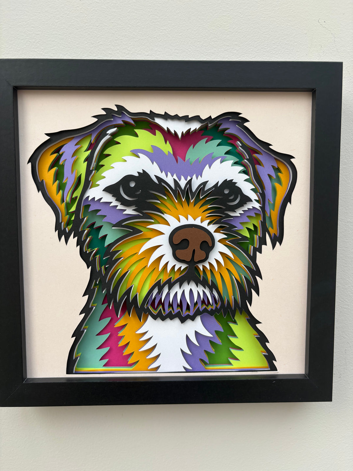 3D Border Terrier Dog Artwork