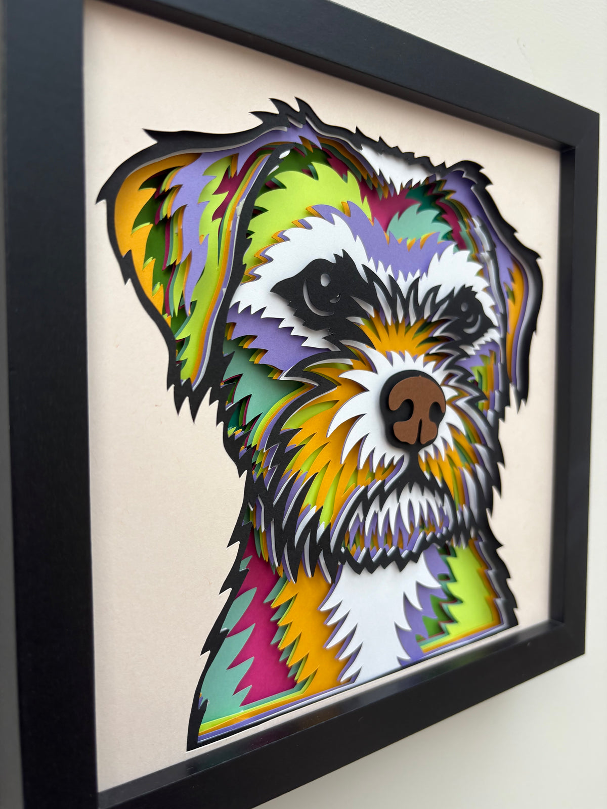 3D Border Terrier Dog Artwork