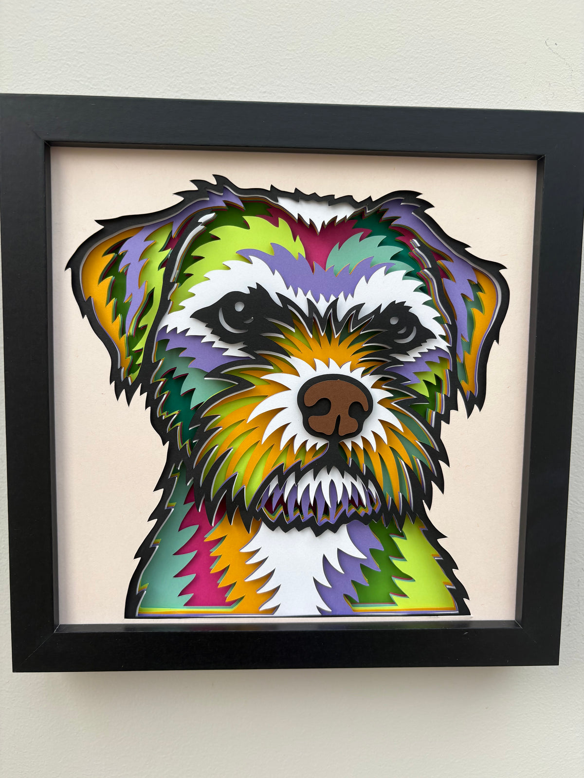 3D Border Terrier Dog Artwork