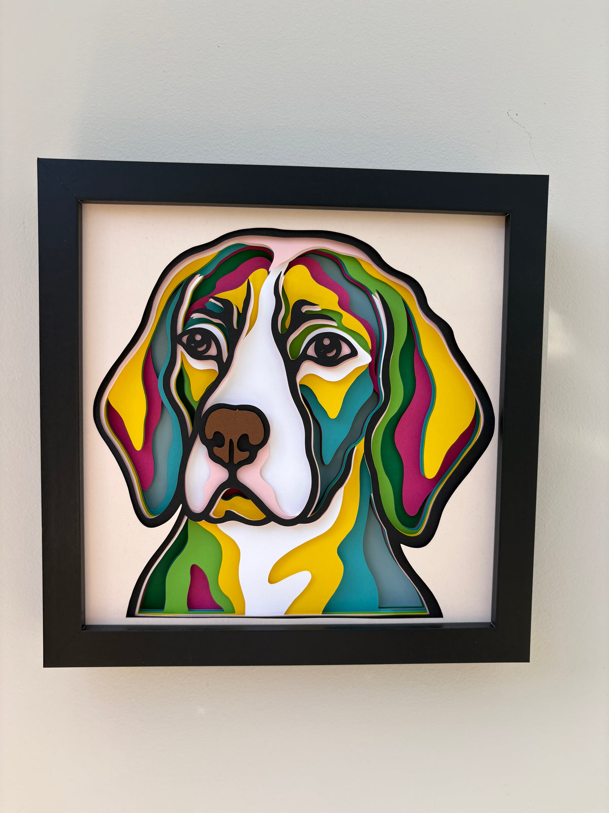 3D Beagle Dog Artwork