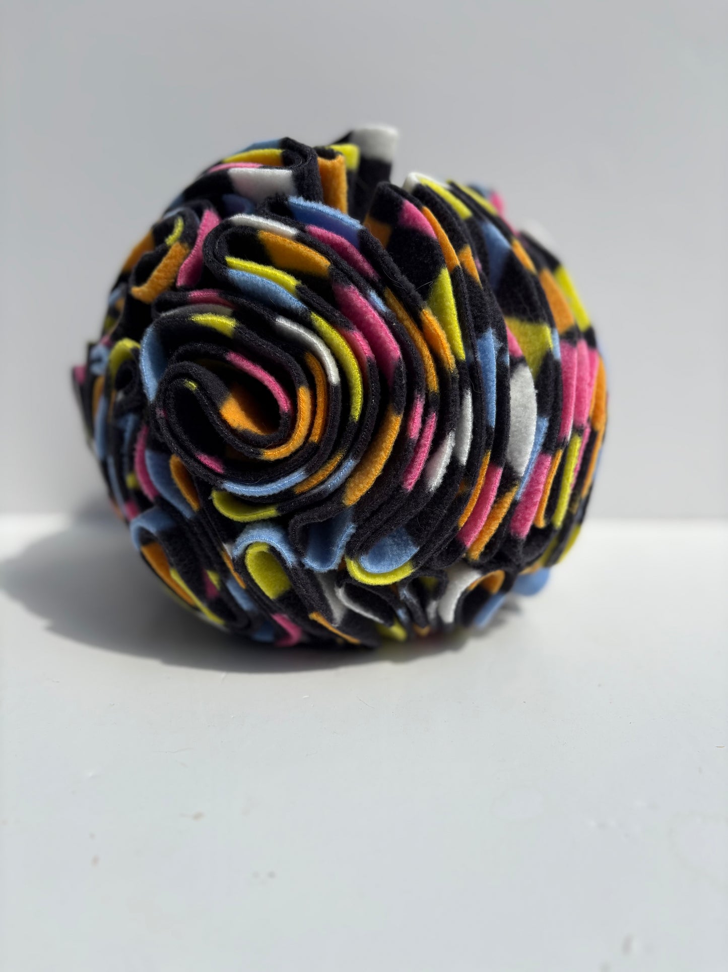 Dog Snuffle Ball 8” Coloured Squares