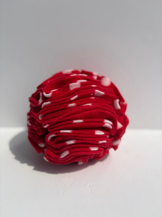 Dog Snuffle Ball 6” Red Spot