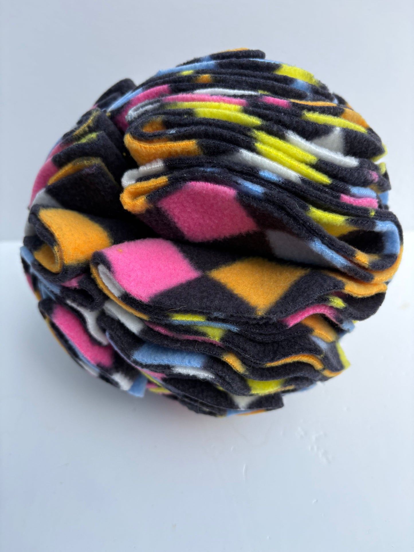 Dog Snuffle Ball 6” Coloured Squares