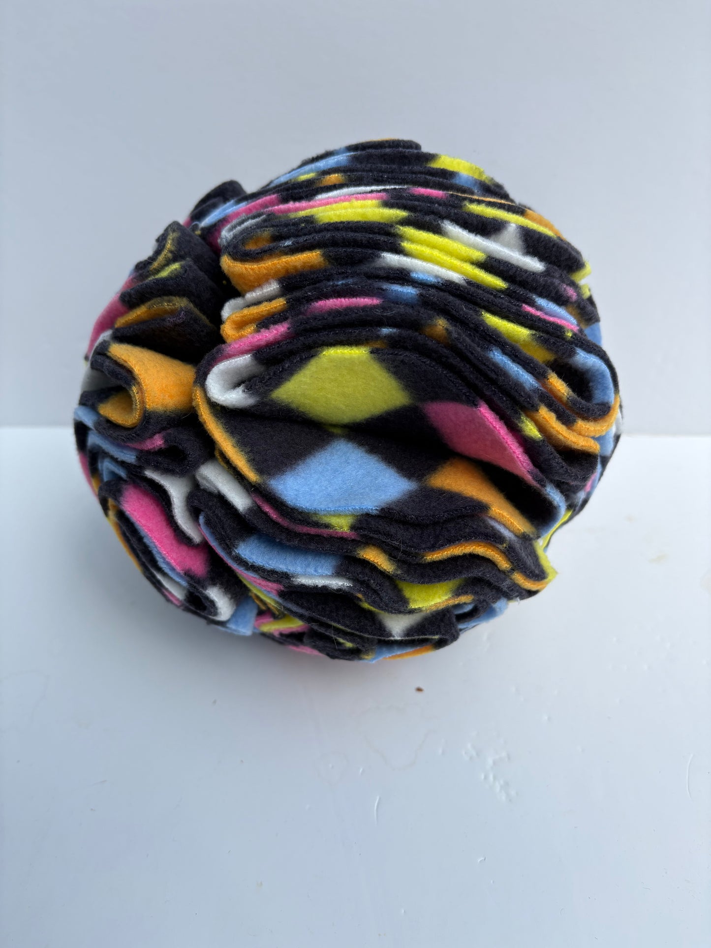 Dog Snuffle Ball 6” Coloured Squares
