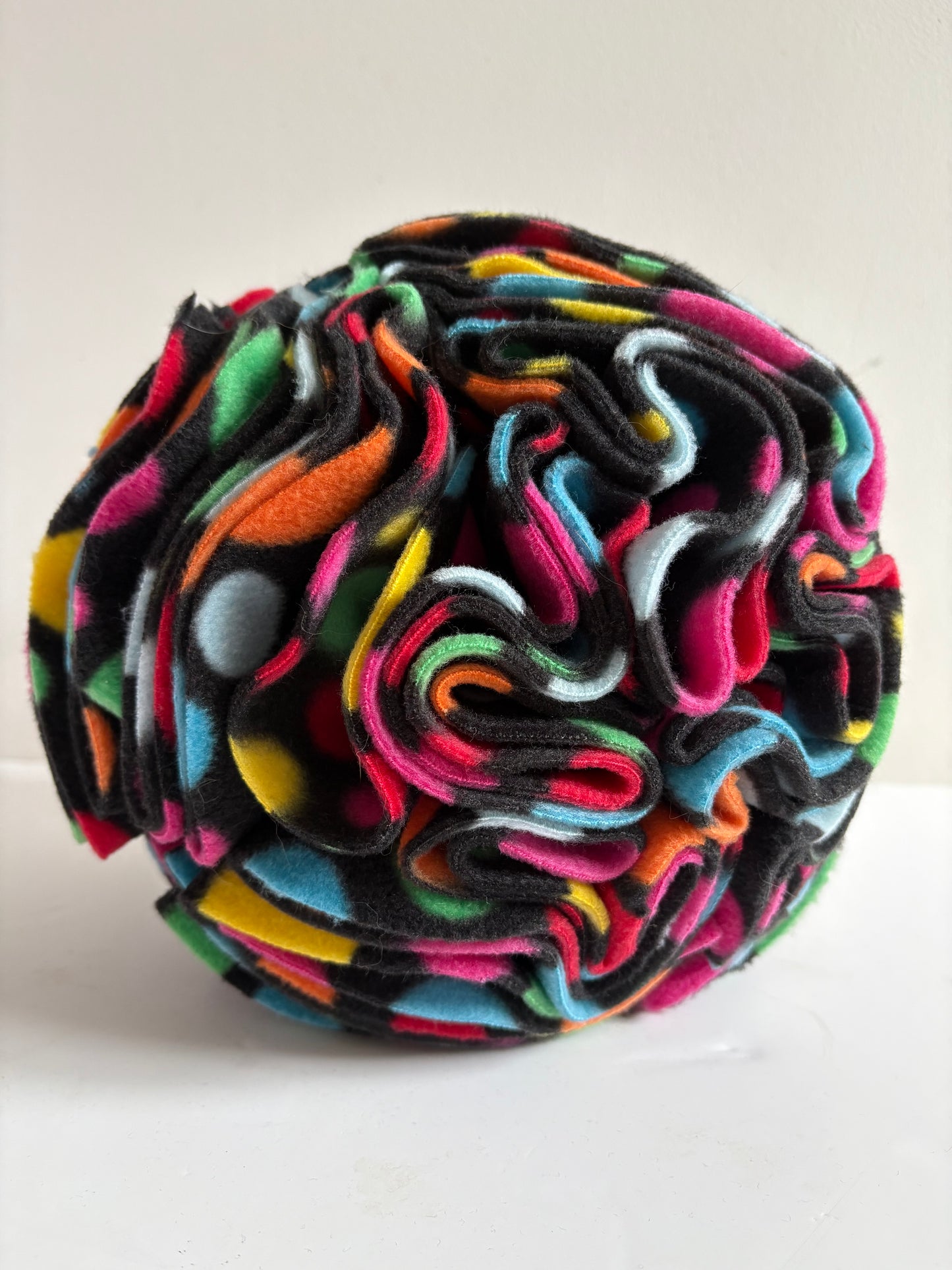 Dog Snuffle Ball 8” Black Spotty