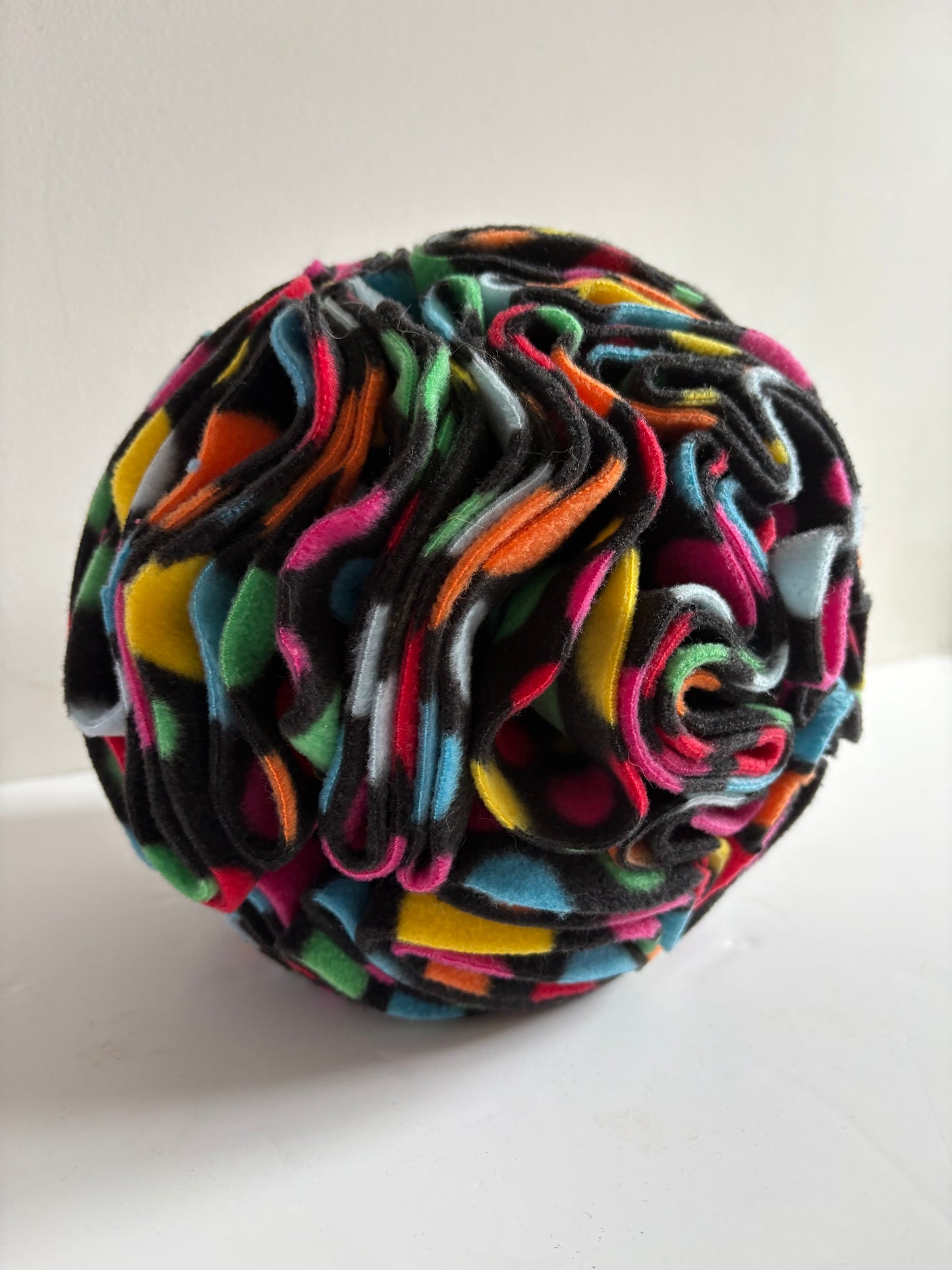Dog Snuffle Ball 8” Black Spotty