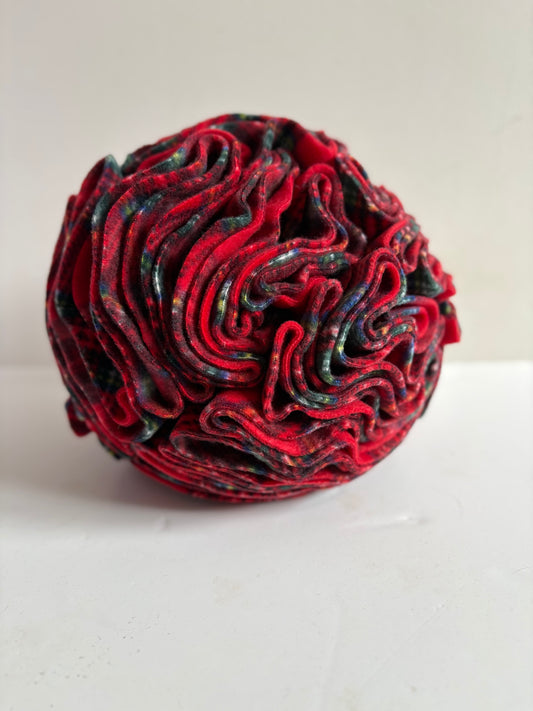Dog Snuffle Ball 8” Red Tartan