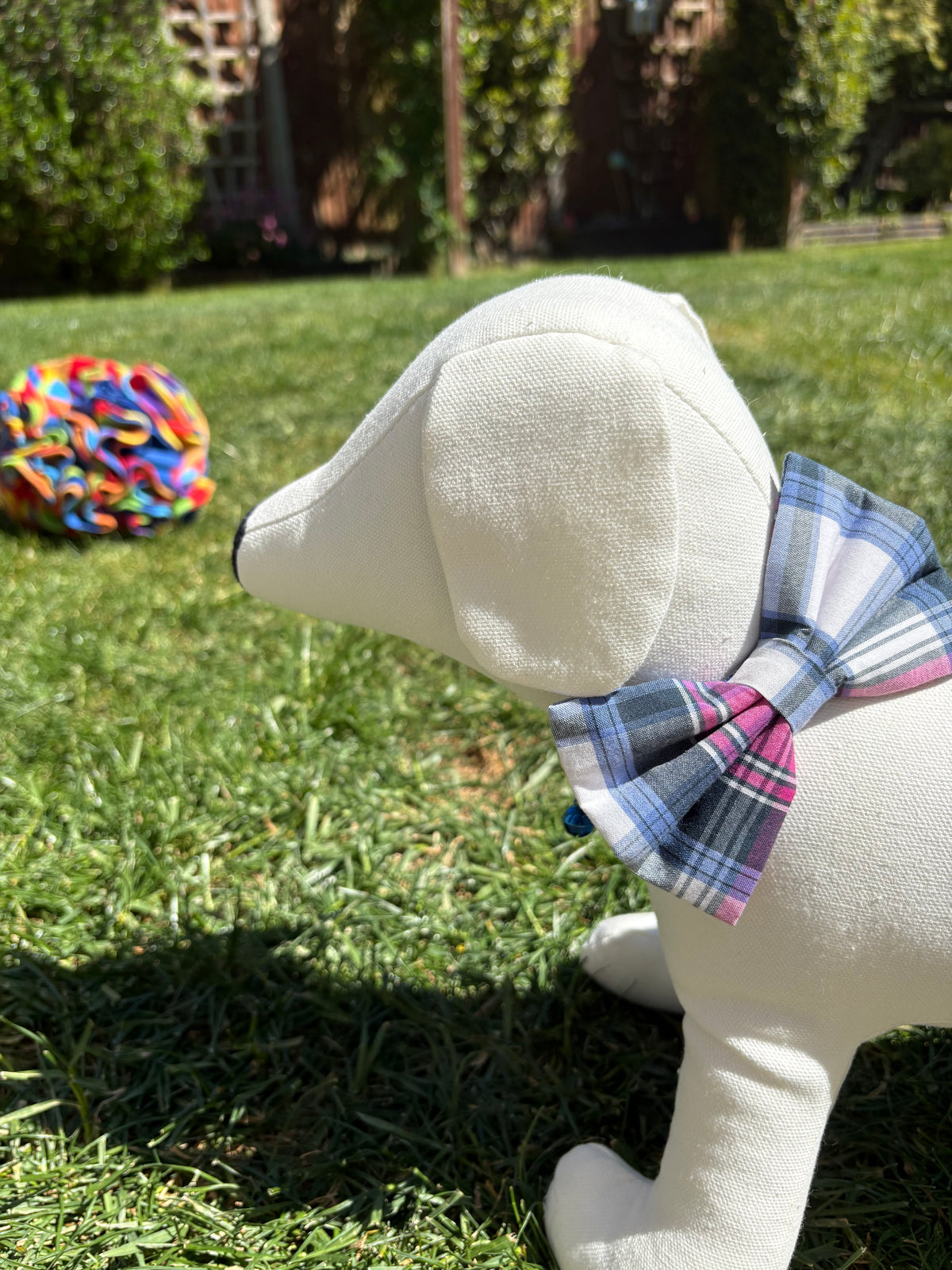 Purple Tartan Bow