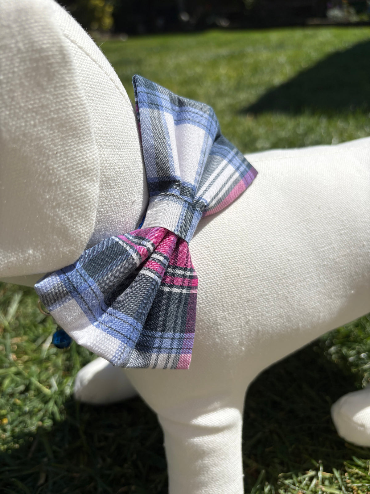 Purple Tartan Bow
