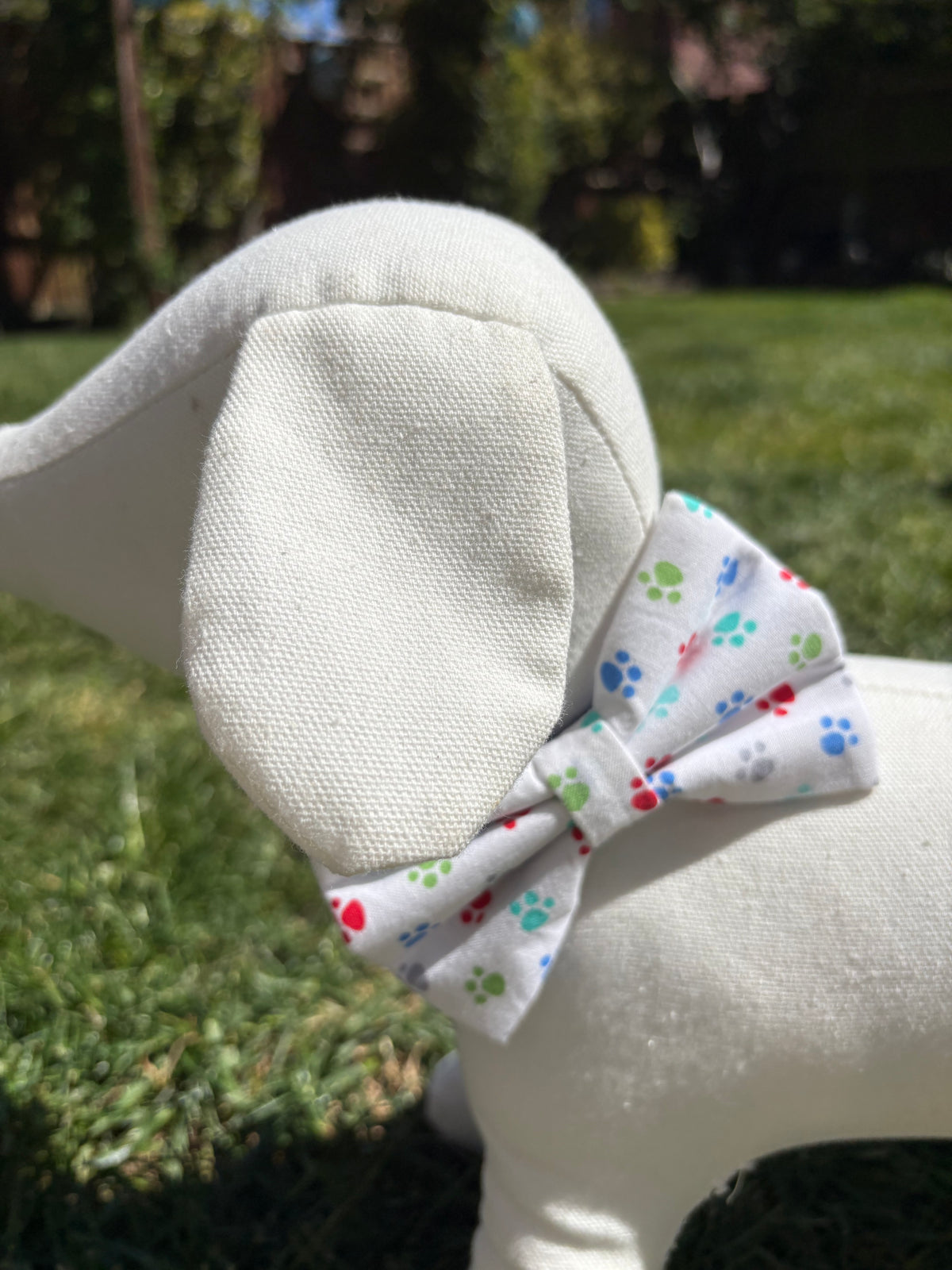 Paw Print Bow