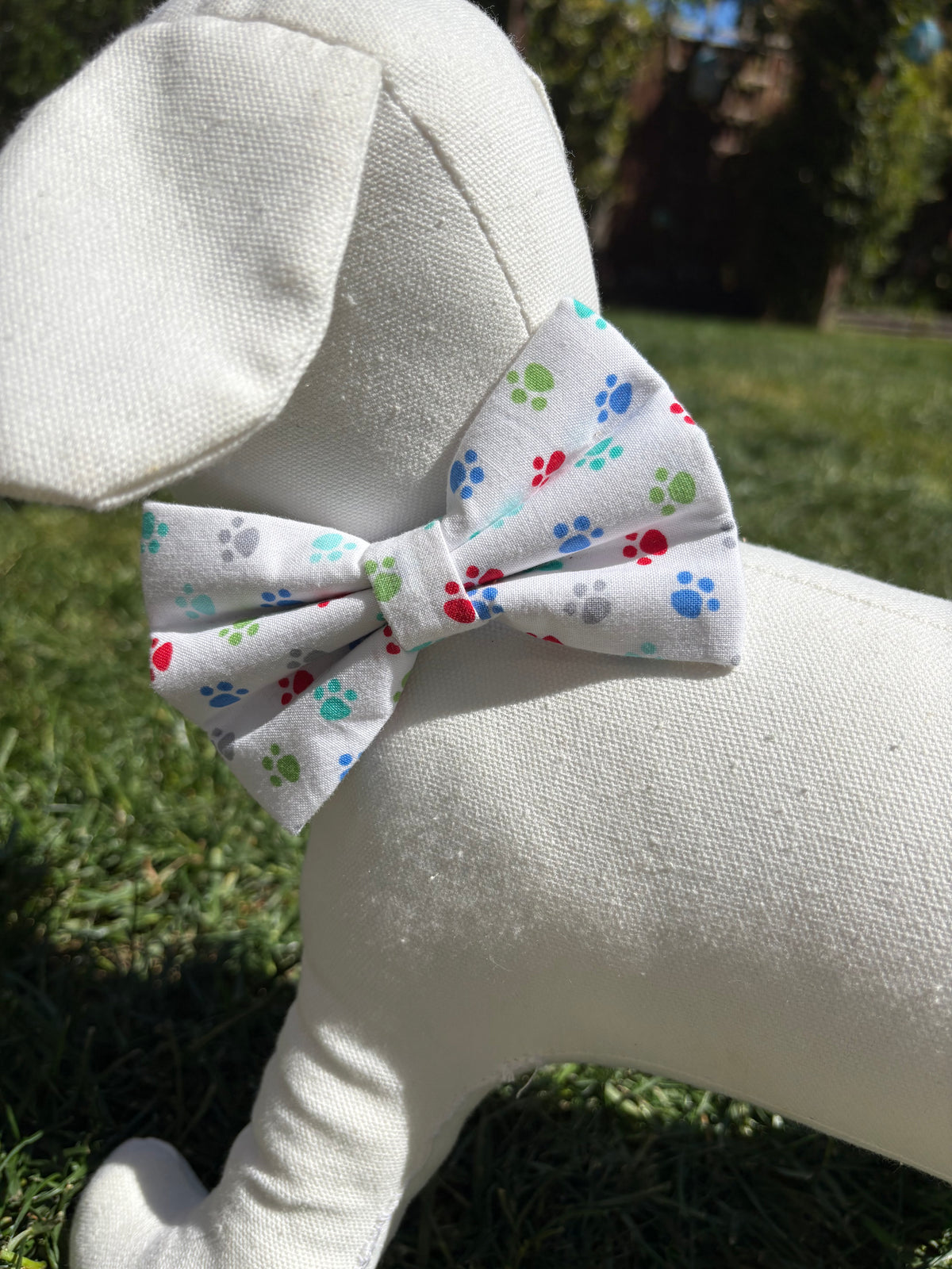 Paw Print Bow