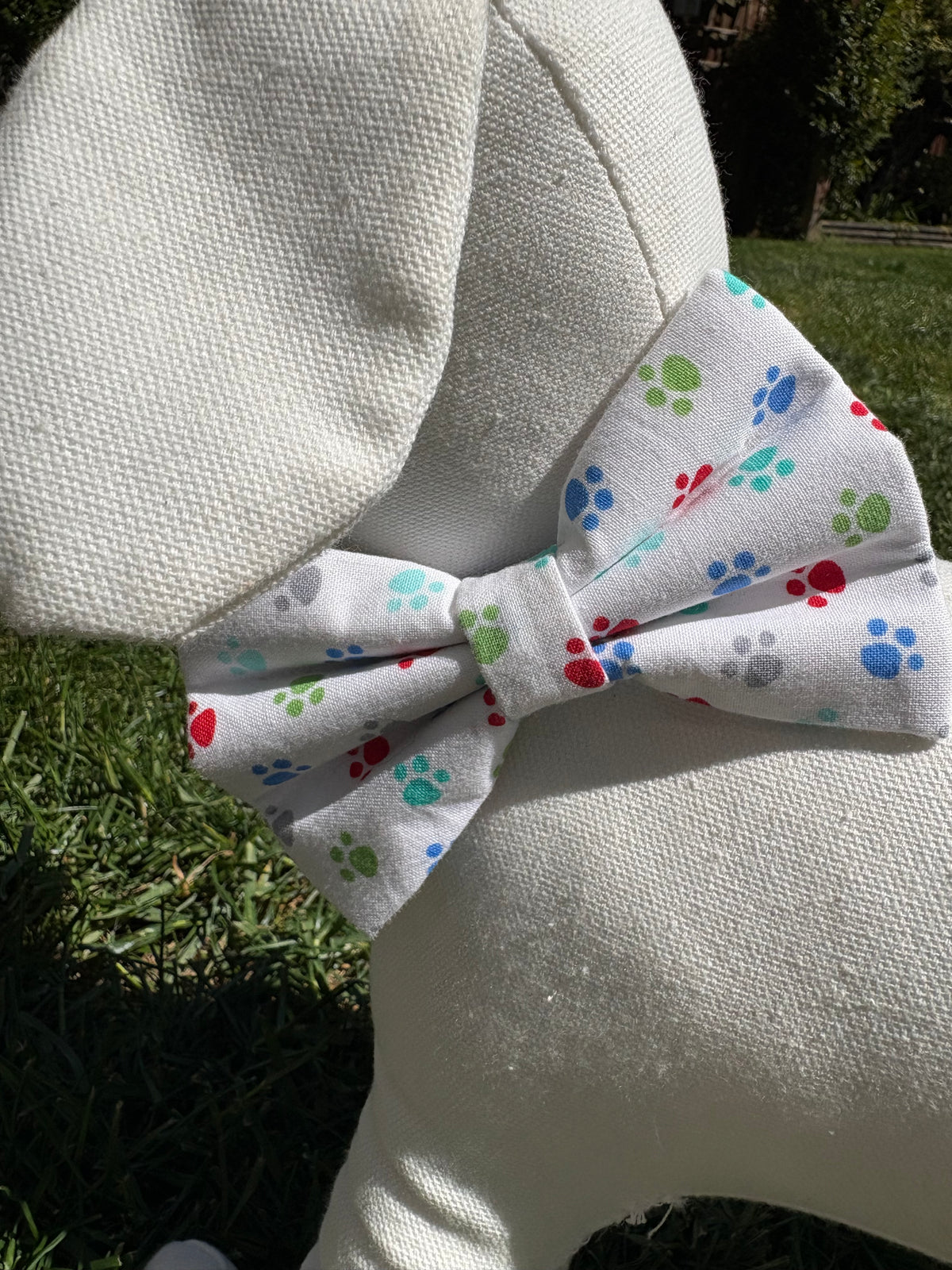 Paw Print Bow
