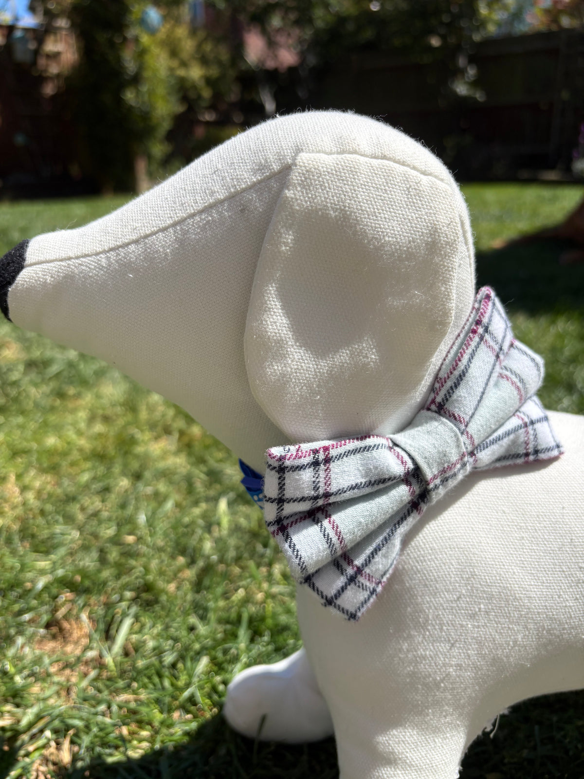 Mint Green Tartan Bow