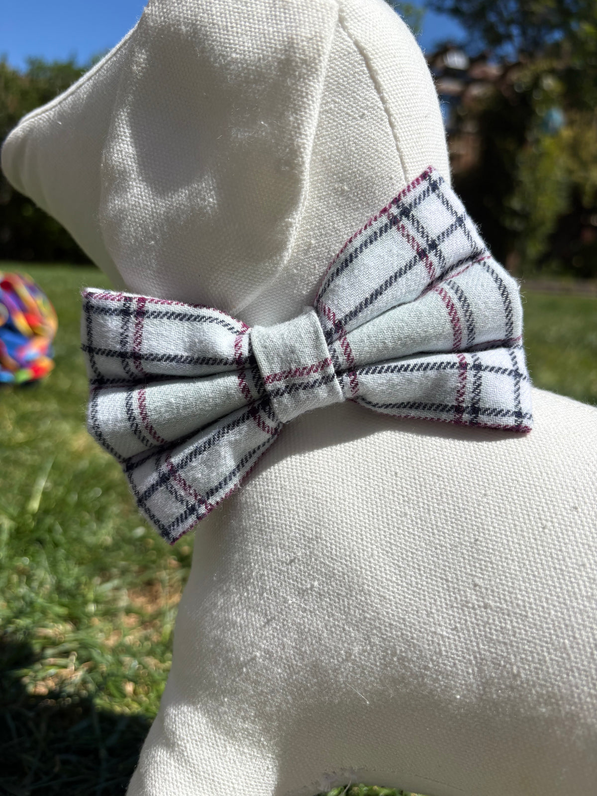 Mint Green Tartan Bow