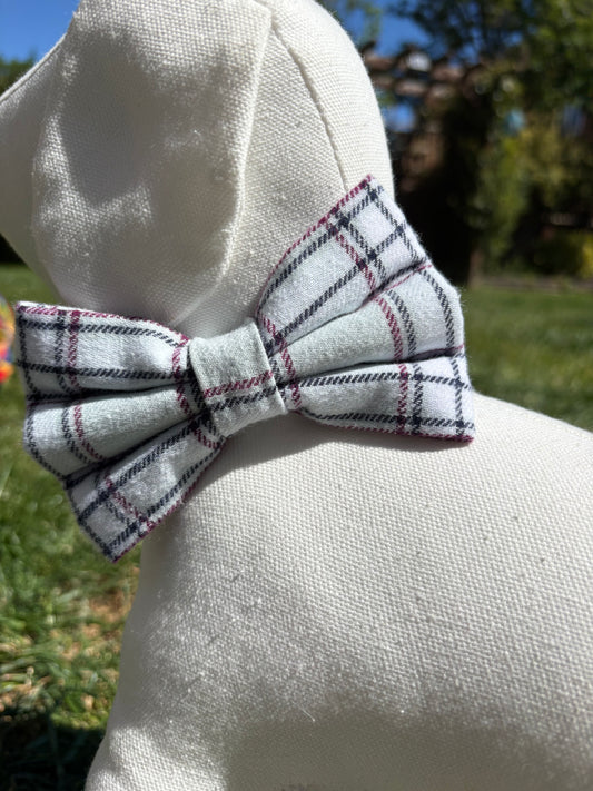Mint Green Tartan Bow