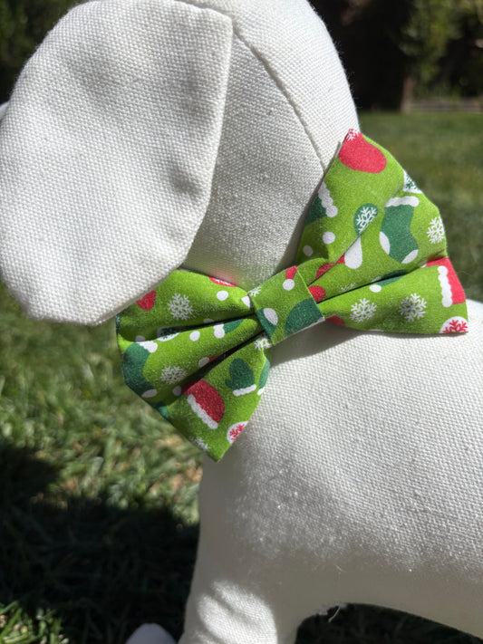 Christmas Stocking/Santa Hat Bow
